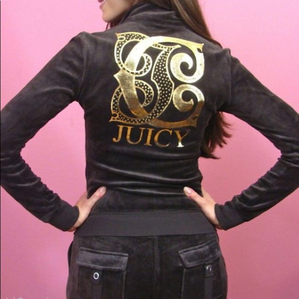 Juicy Couture brown & gold track suit